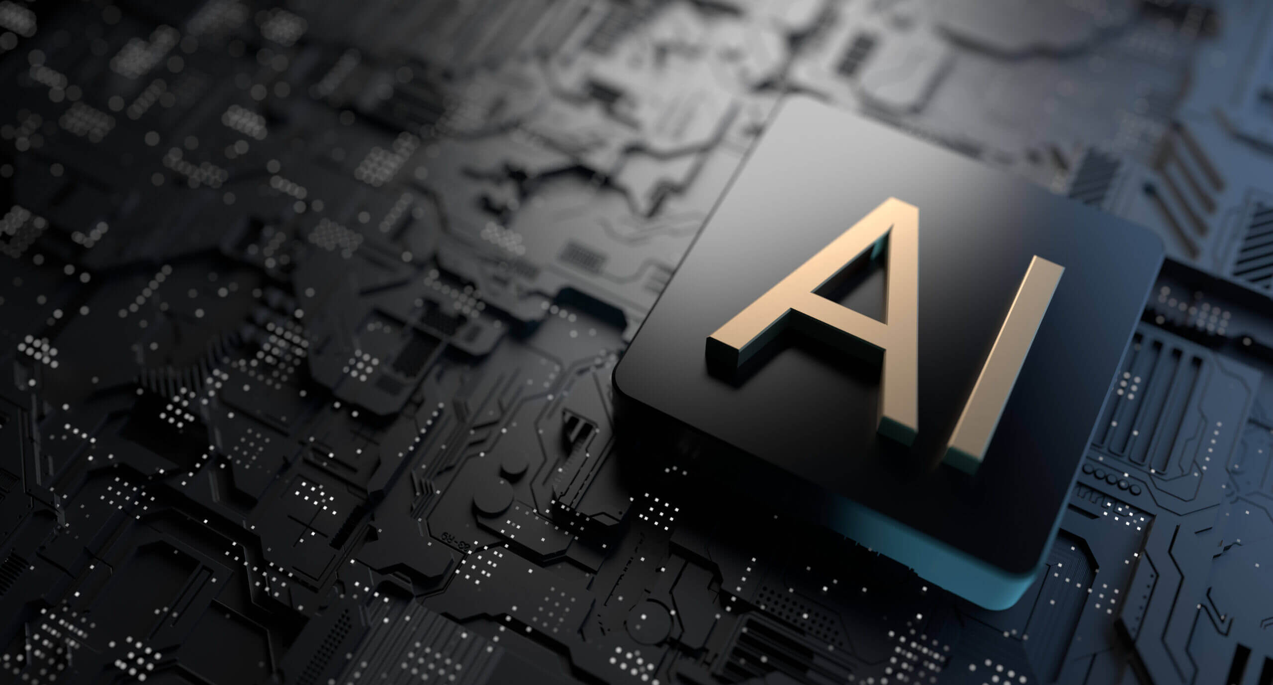 AI logo on motherboard