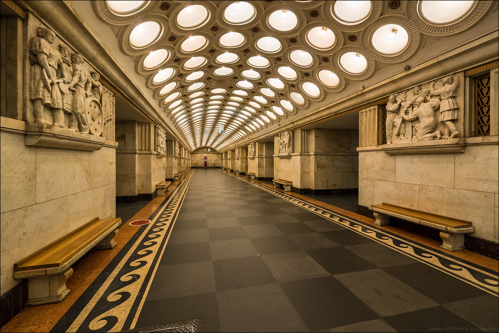 Russia, Moscow, Metro station Elektrozavodskaya